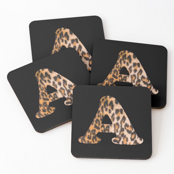Item preview, Letter A leopard print designed and sold by ColorsHappiness.