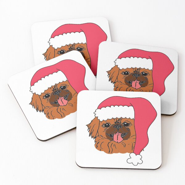 Item preview, Christmas pekingese dog designed and sold by NinaBetterNot.