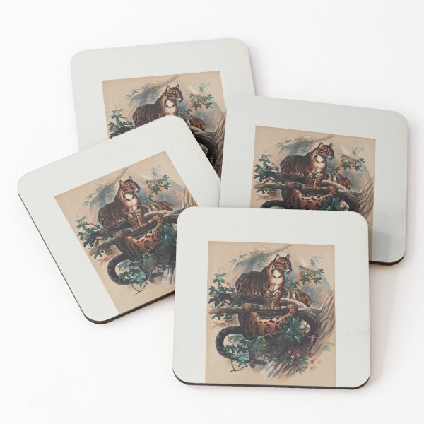 Item preview, Zoological sketches by Joseph Wolf 1861 to 1867 007 The Clouded Tiger designed and sold by WetdryvacRB01.