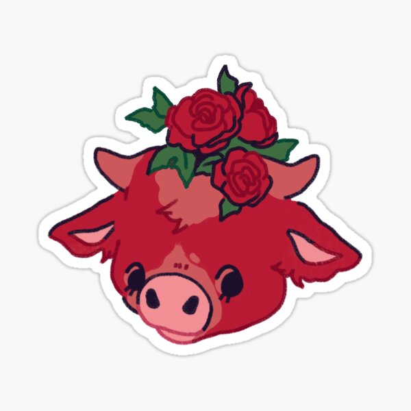 Item preview, Rose Bush Moobloom Minecraft Flower Cow designed and sold by lissv.