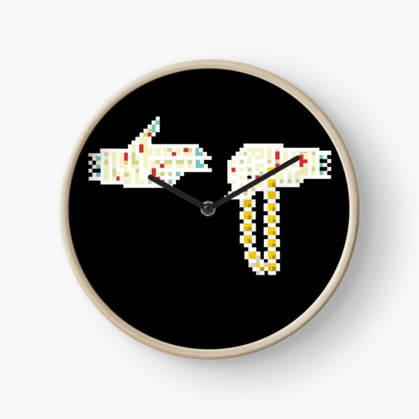 T-shirt courir les bijoux - exécuter le pixel Horloge