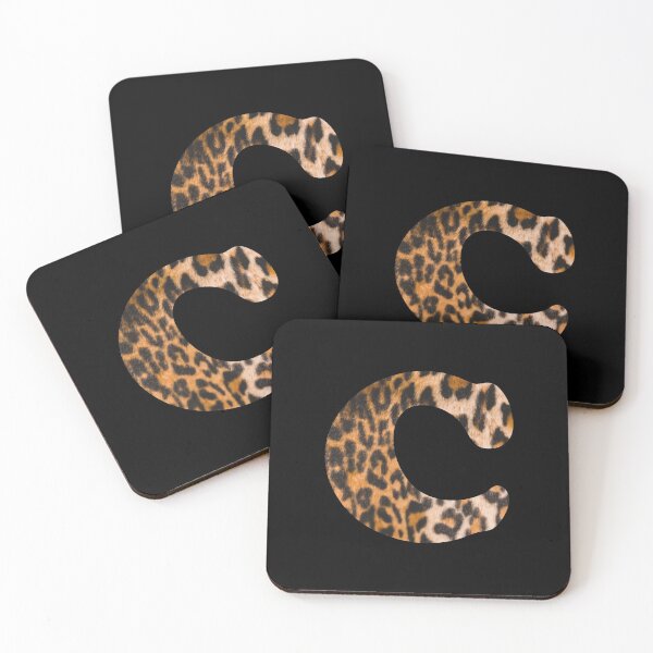 Item preview, Letter C leopard print designed and sold by ColorsHappiness.