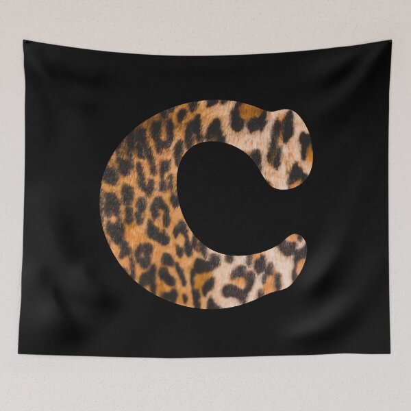 Item preview, Letter C leopard print designed and sold by ColorsHappiness.