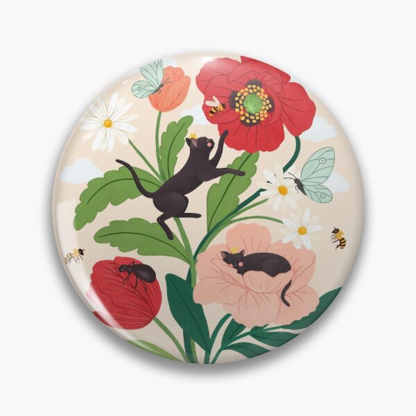 Item preview, Tiny cats with flowers designed and sold by Petra Holikova.