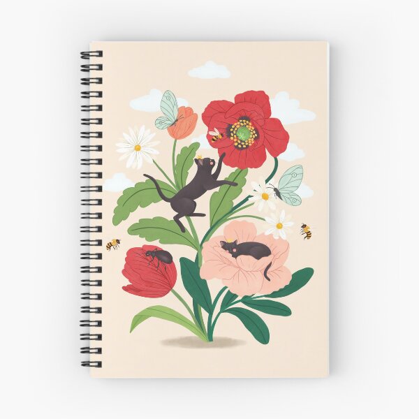 Item preview, Tiny cats with flowers designed and sold by Petra Holikova.