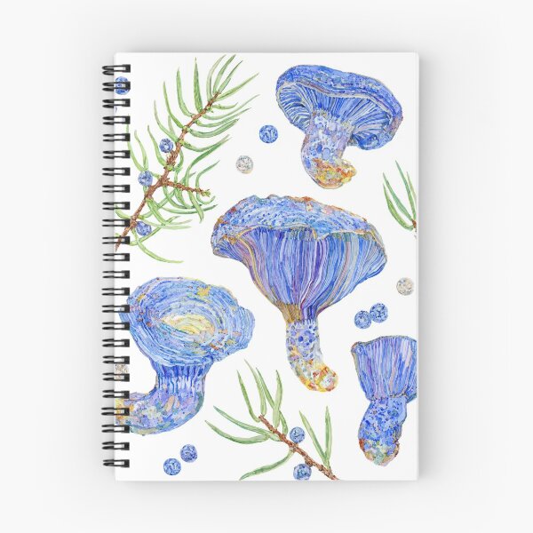 Item preview, Indigo Milk Cap Mushroom and Juniper designed and sold by beccaboyce.