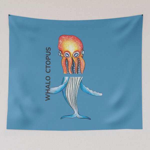 Aperçu de l'œuvre WHALO CTOPUS by FrankenDuo hemisphere blue créée et vendue par FrankenDuo.