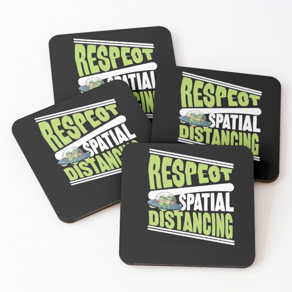 Item preview, Respect Spatial Distancing #stayathome shirt alien designed and sold by Grinover.