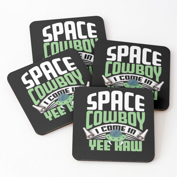 Item preview, Space Cowboy I Come in Yee Aaw funny alien shirt designed and sold by Grinover.