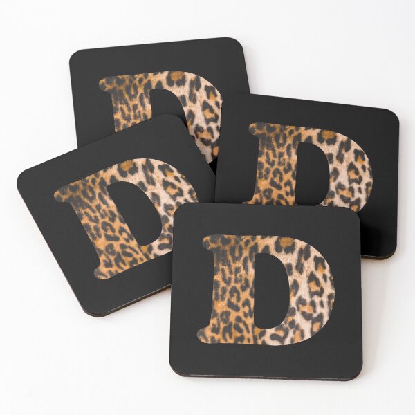 Item preview, Letter D leopard print designed and sold by ColorsHappiness.