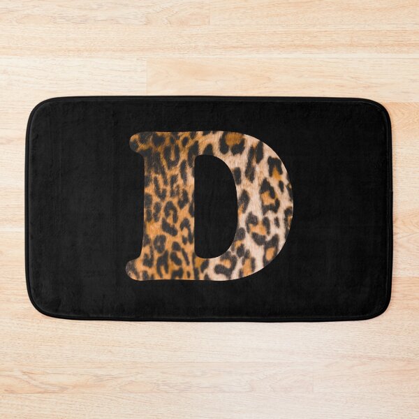 Item preview, Letter D leopard print designed and sold by ColorsHappiness.