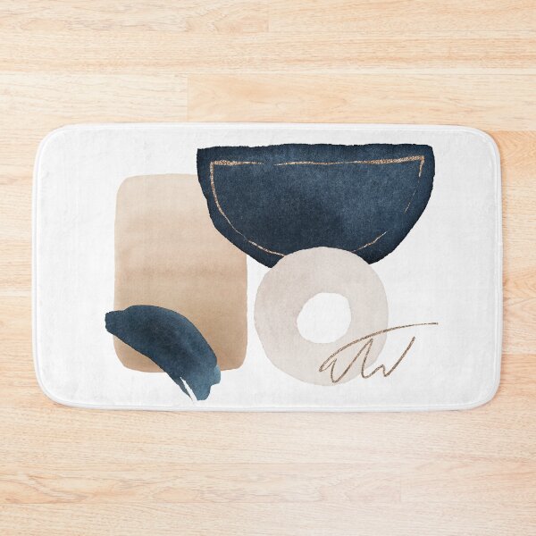 Item preview, Watercolor Shapes in Navy 2 designed and sold by galdesign.