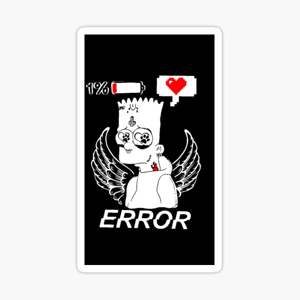 Bart sad Sticker by Loony80