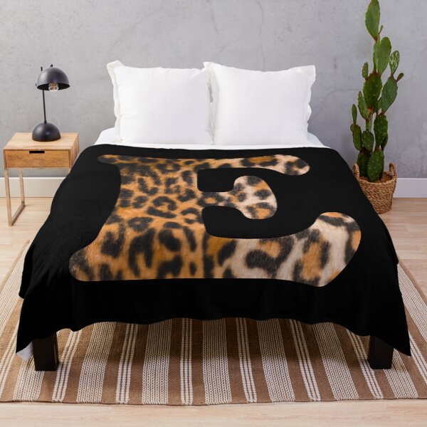 Item preview, Letter E leopard print designed and sold by ColorsHappiness.