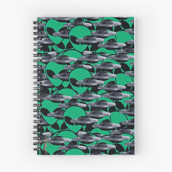 Item preview, ufo green alien pattern designed and sold by STORMYMADE.