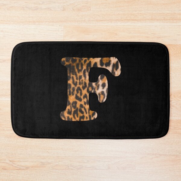 Item preview, Letter F leopard print designed and sold by ColorsHappiness.