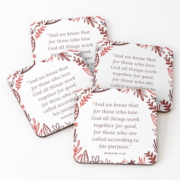 Item preview, Romans 8:28 Bible Verse designed and sold by Sandra Le Roux.