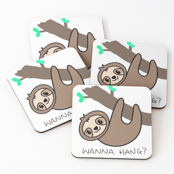 Item preview, Wanna Hang Sloth designed and sold by PangPrints.
