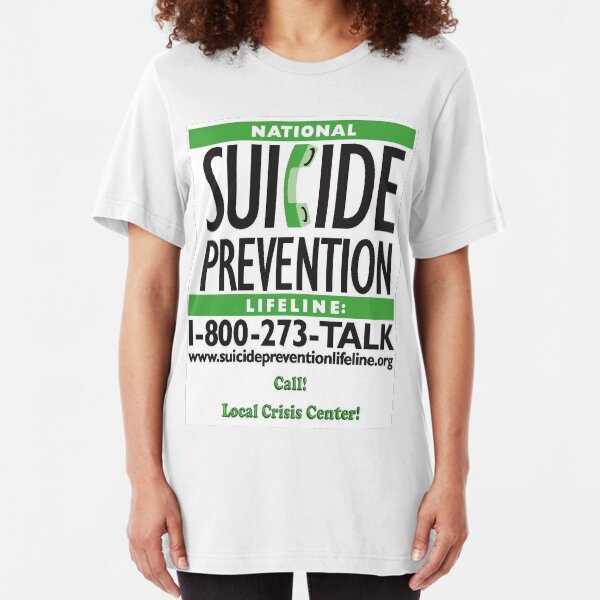 Suicide Prevention - TALK! Slim Fit T-Shirt