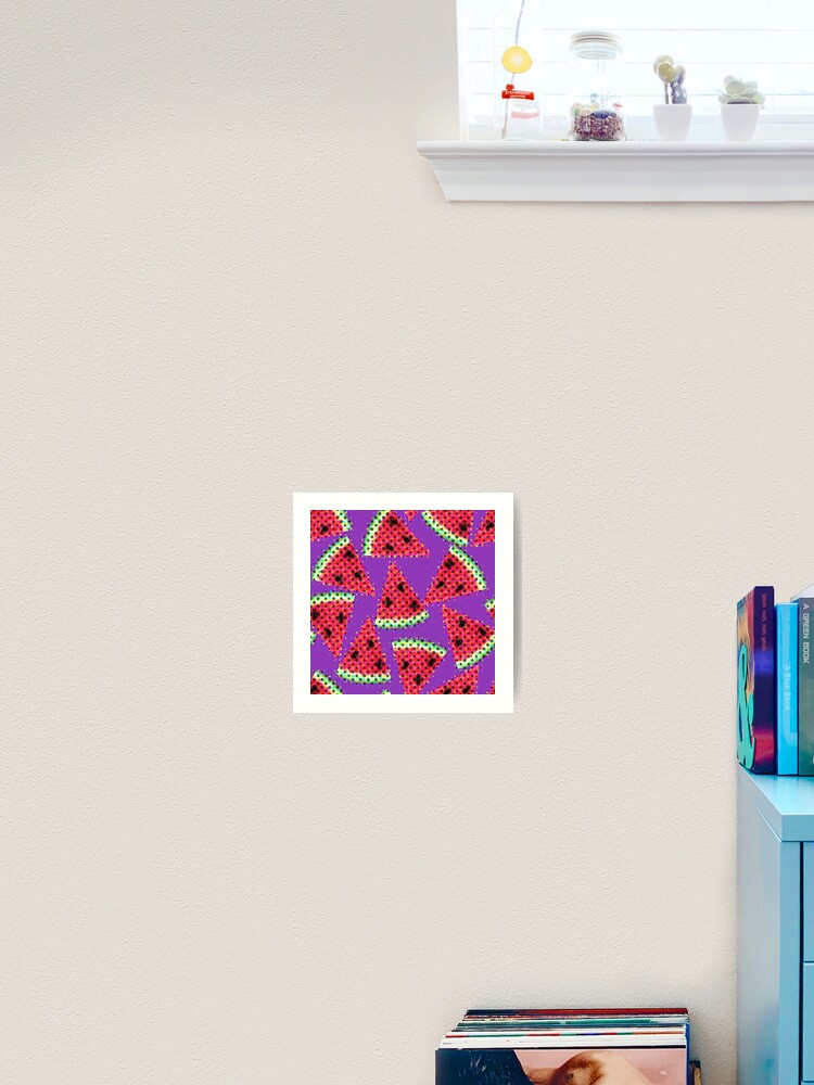 Thumbnail 2 von 3, Kunstdruck, Funky Melonen designt und verkauft von pixiepatterns.