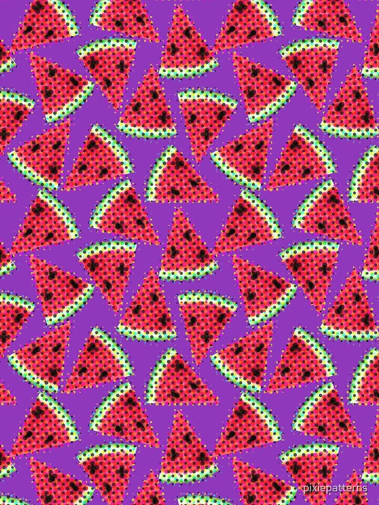 Aperçu 5 sur 5. Robe trapèze avec l'œuvre Melons funky créée et vendue par pixiepatterns.