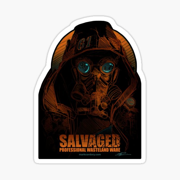 SALVAGED Ware design by guest artist Alessio Vanzan. Sticker