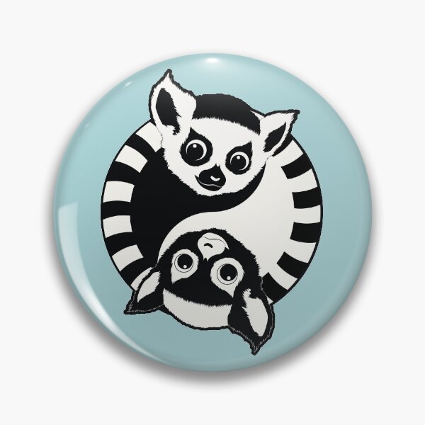 Item preview, #YinYangANIMAL no. 6: LEMUR designed and sold by dorabarkoczi.
