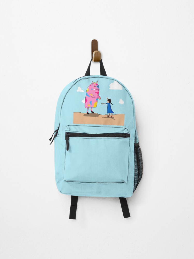Thumbnail 1 of 3, Backpack, Pink Monster Pan designed and sold by somebasic.