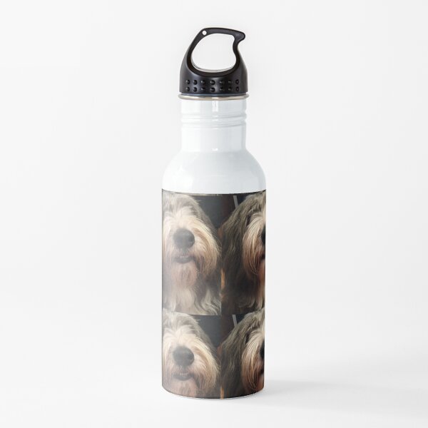 I Love Bearded Collies - Beardie Love Water Bottle