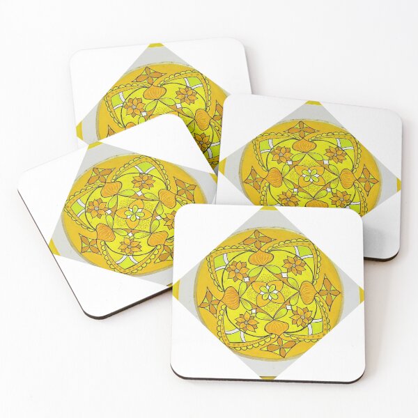 Item preview, Bright yellow shades Mandala designed and sold by Pranalipatel.