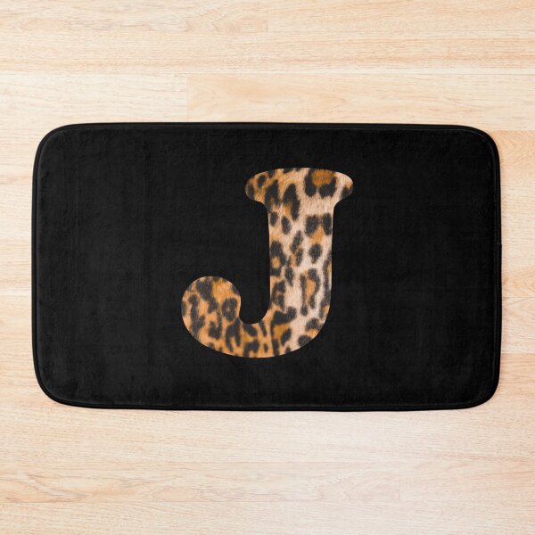 Item preview, Letter J leopard print designed and sold by ColorsHappiness.