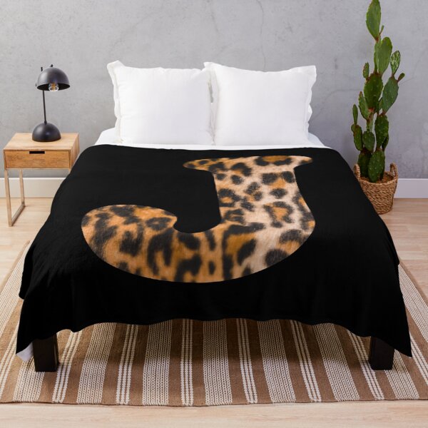 Item preview, Letter J leopard print designed and sold by ColorsHappiness.