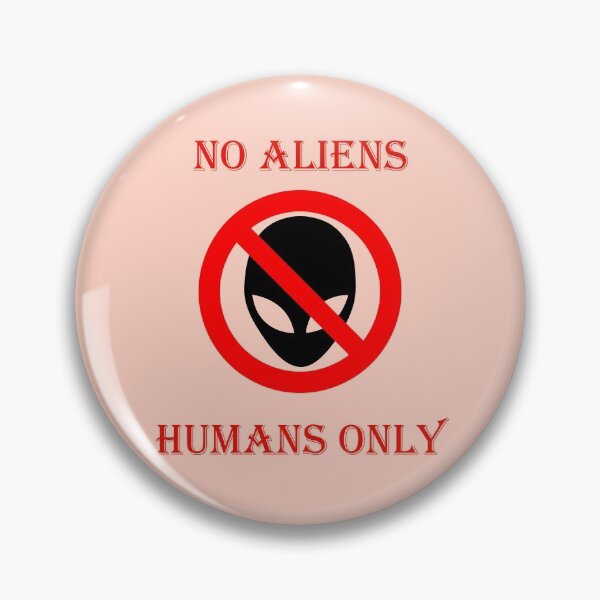 Item preview, No aliens, humans only designed and sold by helenkaiy.