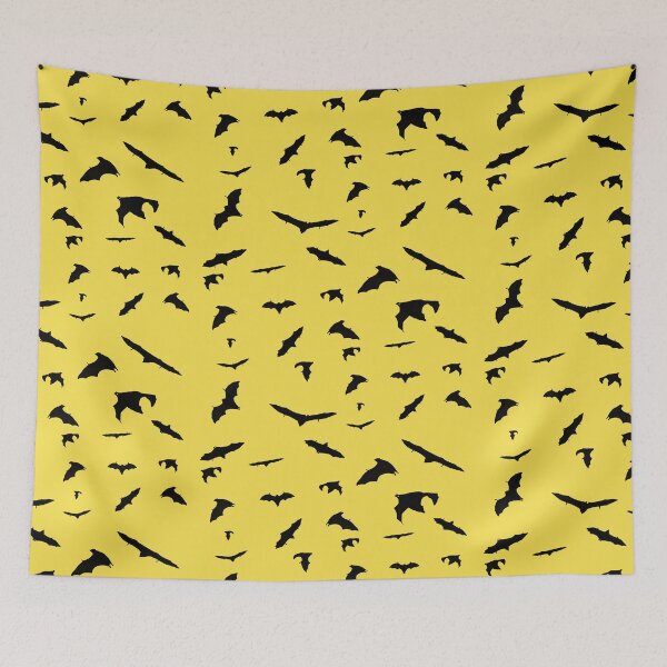 Item preview, Bats on spicy mustard background designed and sold by AHELENE.