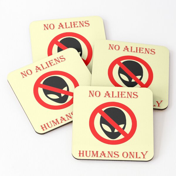 Item preview, No aliens, humans only designed and sold by helenkaiy.