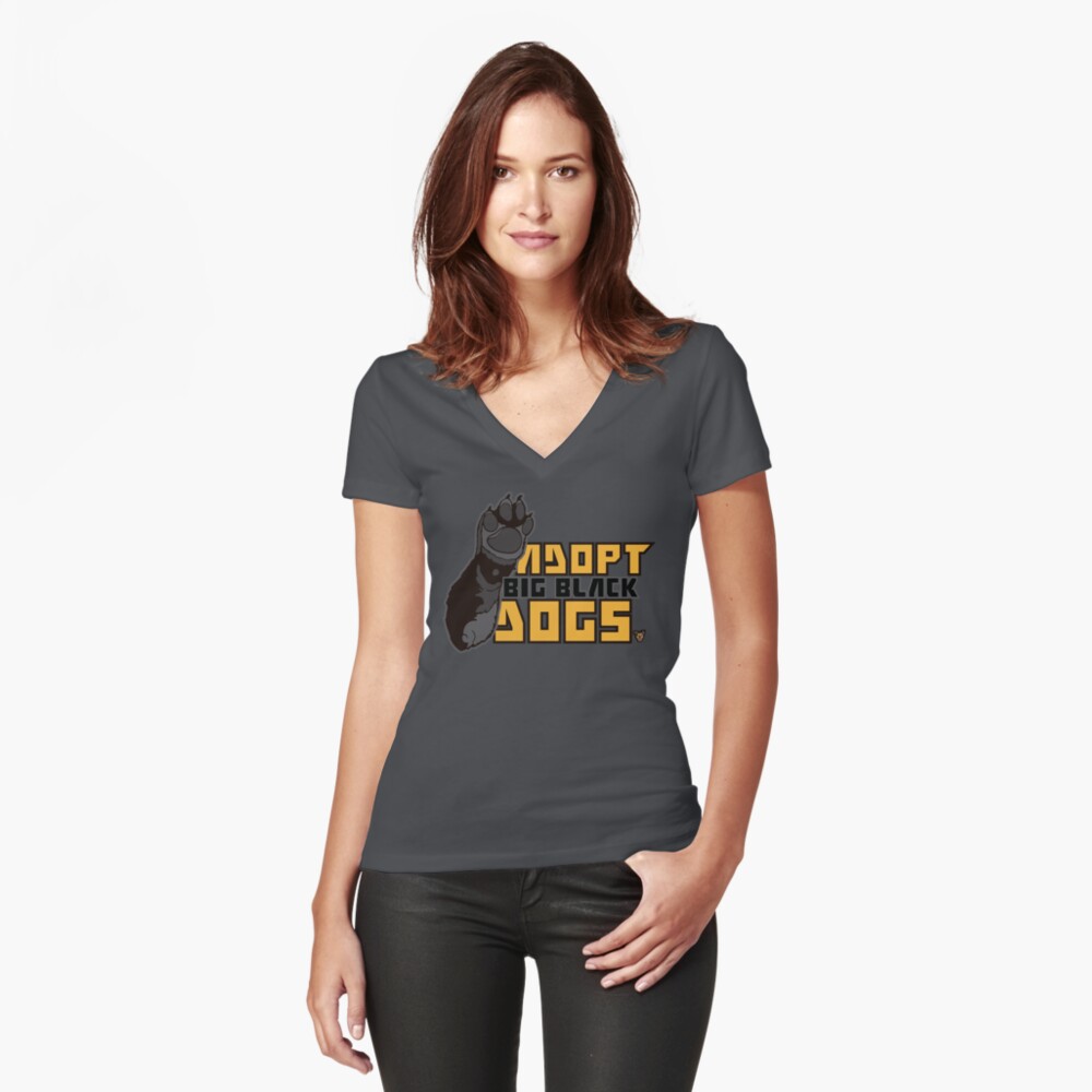 Vista previa del artículo con la obra «Camiseta entallada de cuello en V», diseñado y vendido por achoprop.