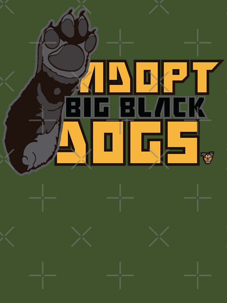 Imagen 7 de 7, Camiseta clásica con la obra Adopt Big Black Dogs, diseñada y vendida por achoprop.
