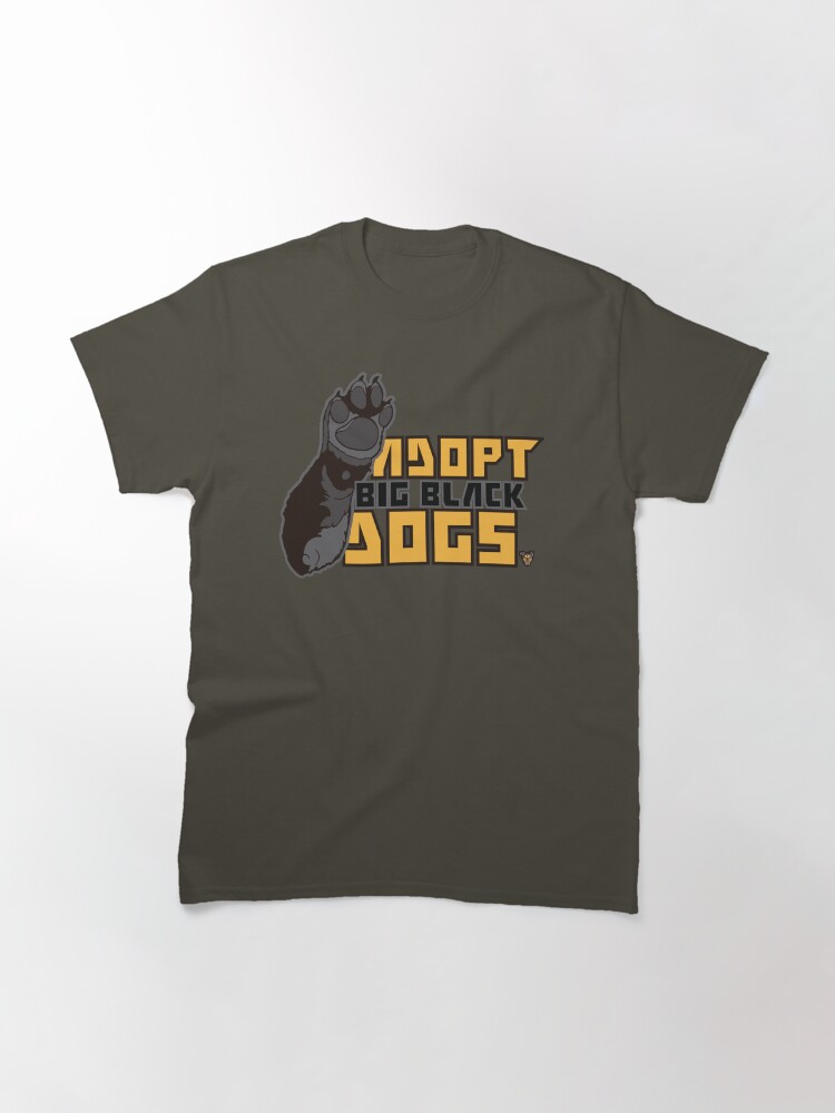 Vista alternativa de Camiseta clásica Adopt Big Black Dogs