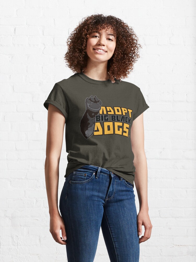 Vista alternativa de Camiseta clásica Adopt Big Black Dogs