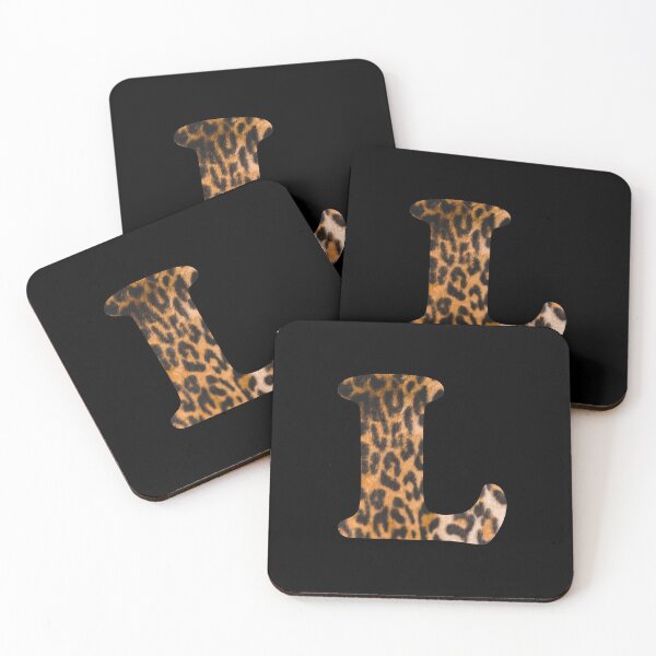 Item preview, Letter L leopard print designed and sold by ColorsHappiness.