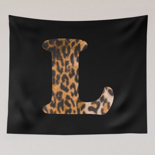 Item preview, Letter L leopard print designed and sold by ColorsHappiness.