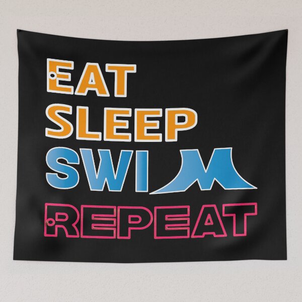 Item preview,  EAT SLEEP SWIM REPEAT designed and sold by Ralek.