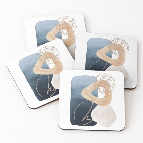 Item preview, Formas de acuarela en azul marino 5 designed and sold by galdesign.