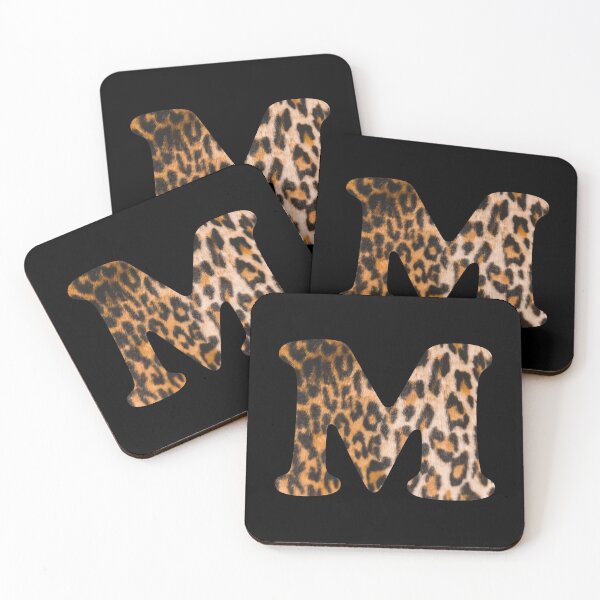 Item preview, Letter M leopard print designed and sold by ColorsHappiness.