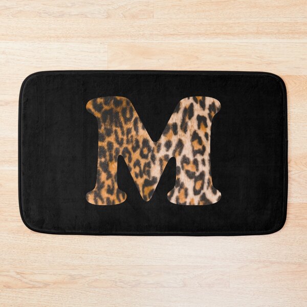 Item preview, Letter M leopard print designed and sold by ColorsHappiness.
