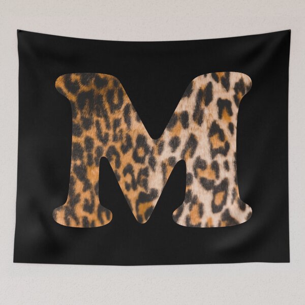 Item preview, Letter M leopard print designed and sold by ColorsHappiness.