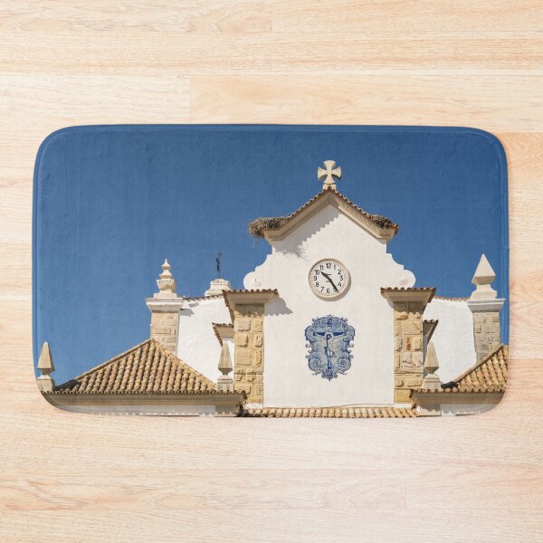 Item preview, Antique Portuguese Azulejo - Crucifix Medallion on a Church in Olhao Algarve Portugal designed and sold by Georgia Mizuleva.