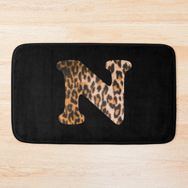Item preview, Letter N leopard print designed and sold by ColorsHappiness.