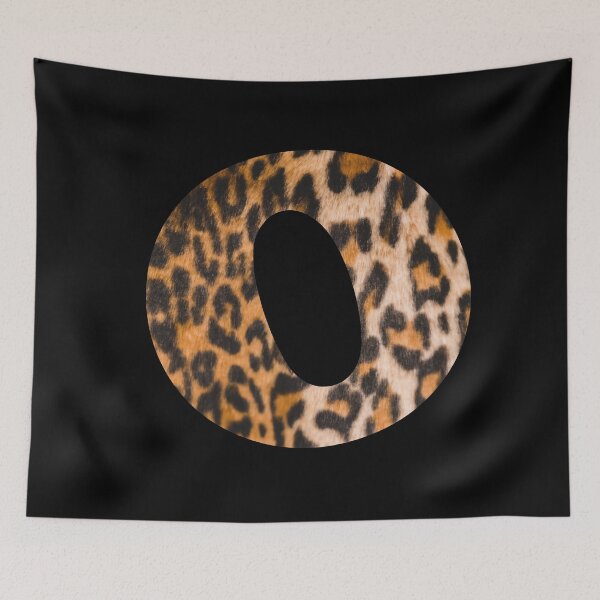 Item preview, Letter O leopard print designed and sold by ColorsHappiness.