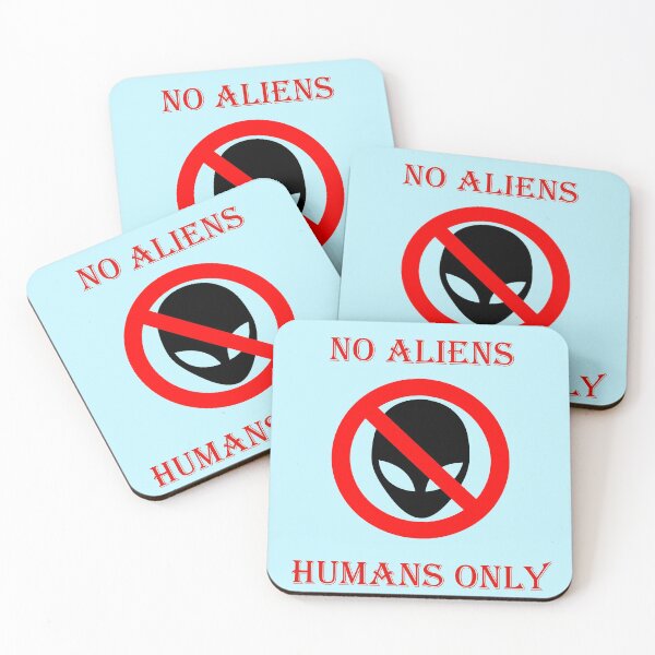 Item preview, No aliens, humans only designed and sold by helenkaiy.